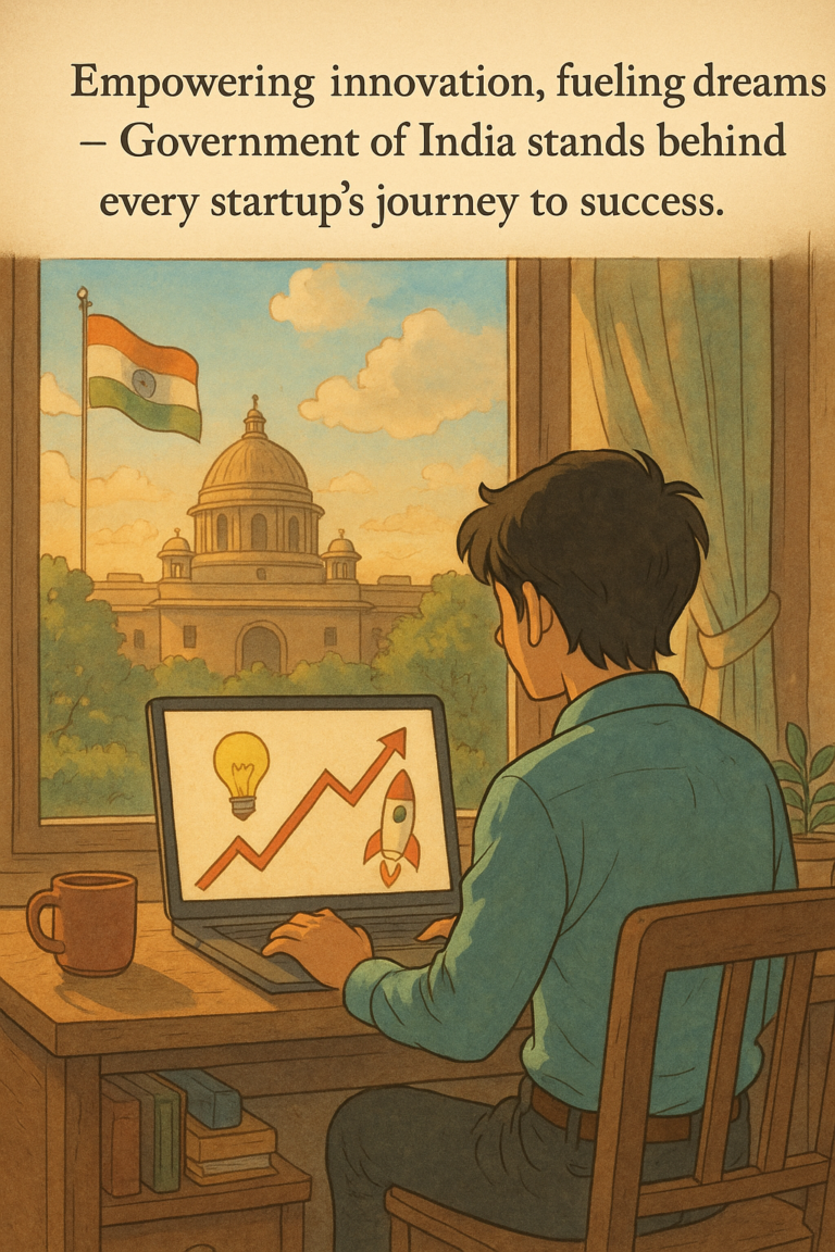 Empowering innovation, fueling dreams — Government of India stands behind every startup’s journey to success.
