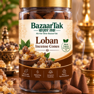 BazaarTak Loban Incense Cones – 100 GM