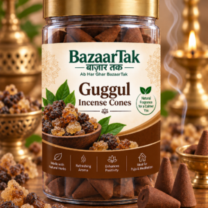 BazaarTak Guggul Incense Cones – 100 GM